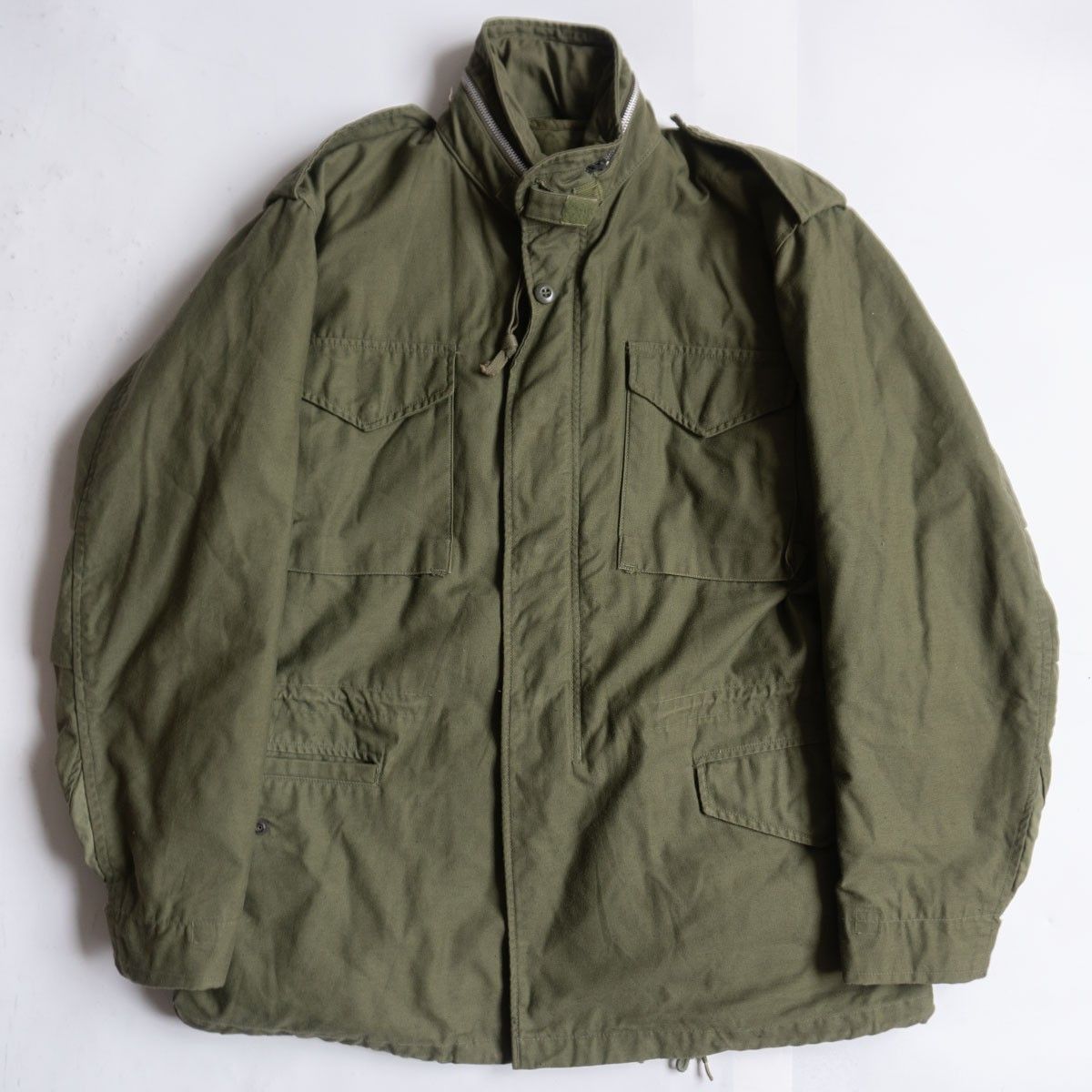 60S/アルミジップ】US ARMY【M-65 2nd フィールドジャケット】MEDIUM 