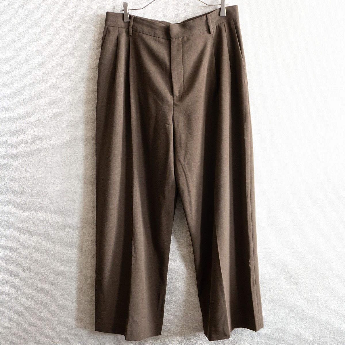 【極美品】CRISTASEYA【Pleated trousers】XL ウール スラックスパンツ クリスタセヤ 26031003 極美品】CRISTASEYA【Pleated trousers】XL ウール スラックスパンツ