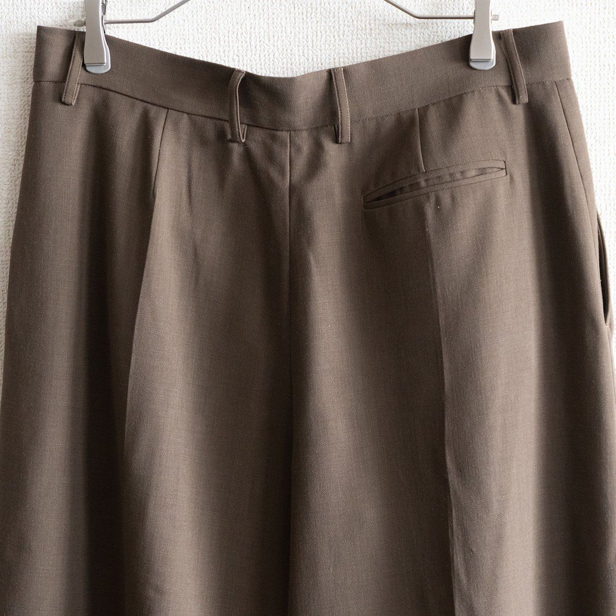 極美品】CRISTASEYA【Pleated trousers】XL ウール スラックスパンツ