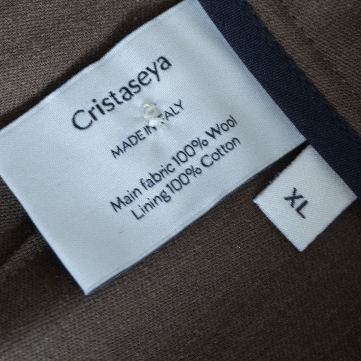 極美品】CRISTASEYA【Pleated trousers】XL ウール スラックスパンツ