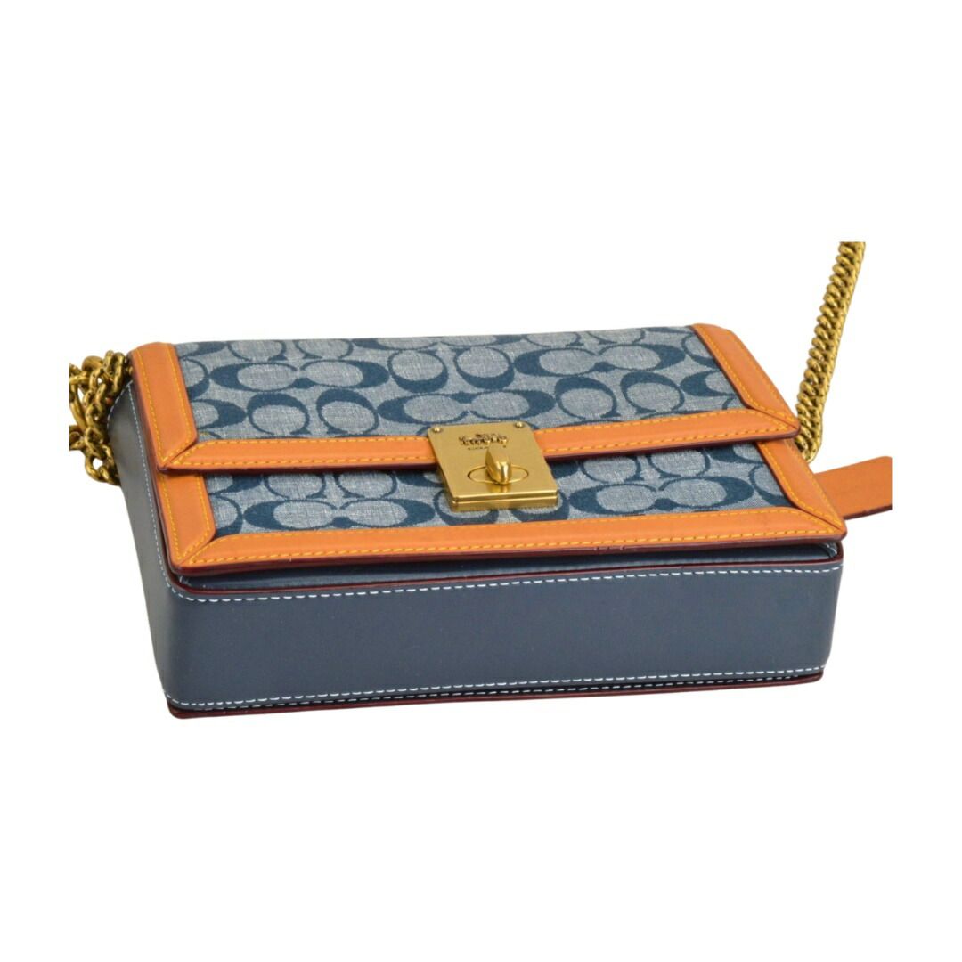 コーチ COACH ハットン シグネチャー 3690 ショルダーバッグ チェーン