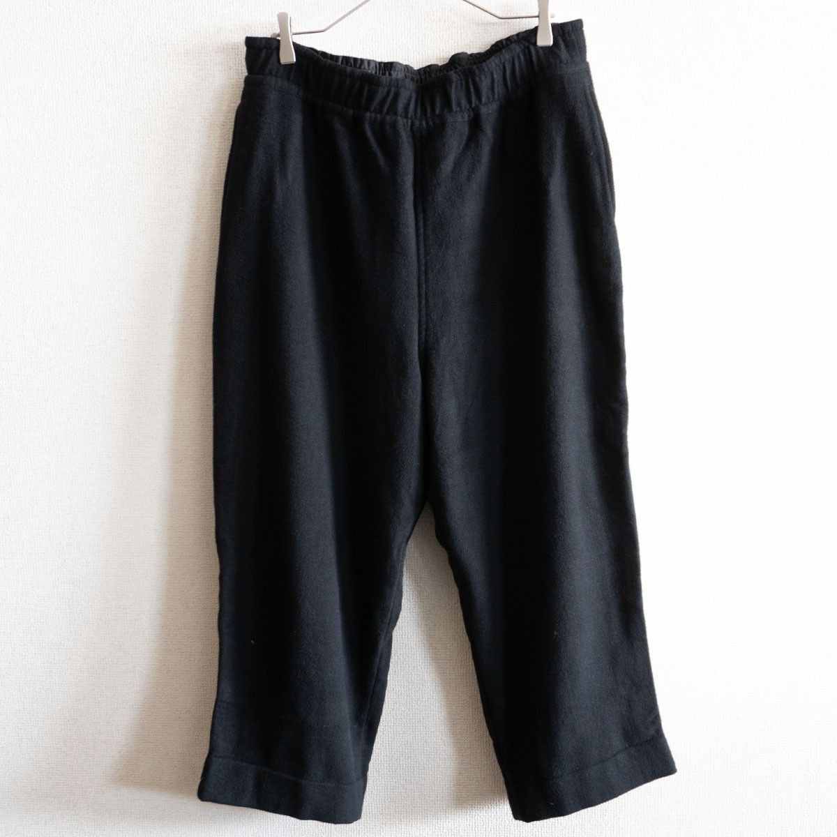極美品】PORTER CLASSIC【カシミヤ イージーパンツ】4 ブラック 極美品】PORTER CLASSIC【カシミヤ イージーパンツ】4 ブラック
