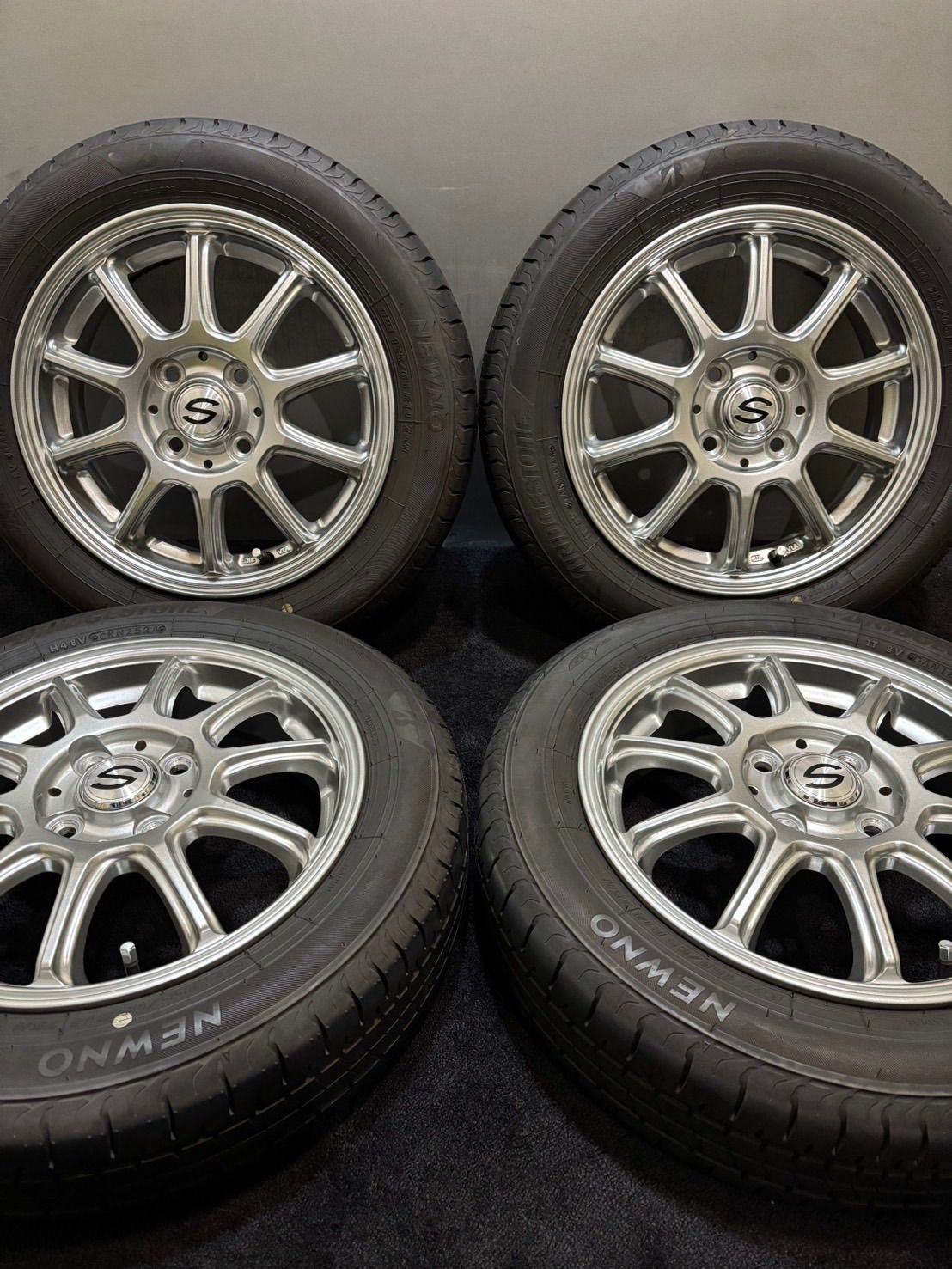 ☆155/65R14 BRIDGESTONE/NEWNO 24年製 Stranger 14インチ 4.5J +45 