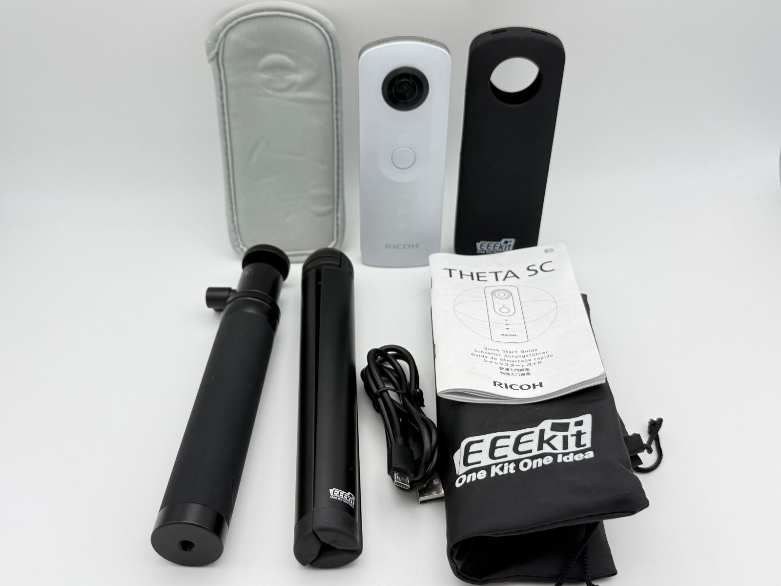 RICOH THETA SC ホワイト オマケ付 リコー シータ 360度カメラ - メルカリ