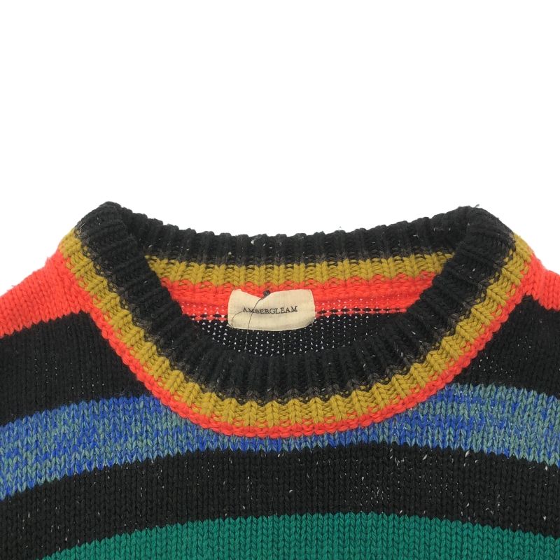 中古】AMBERGLEAM rainbow sweater セーター マルチカラー アンバー 