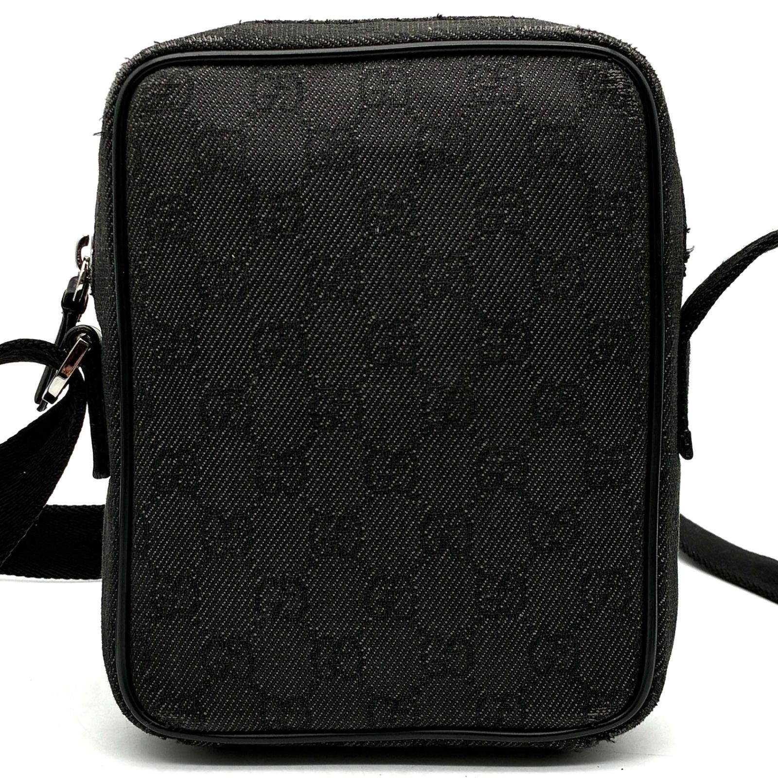GUCCI グッチ GGキャンバス ショルダーバッグ レザー ブラック 黒 斜め
