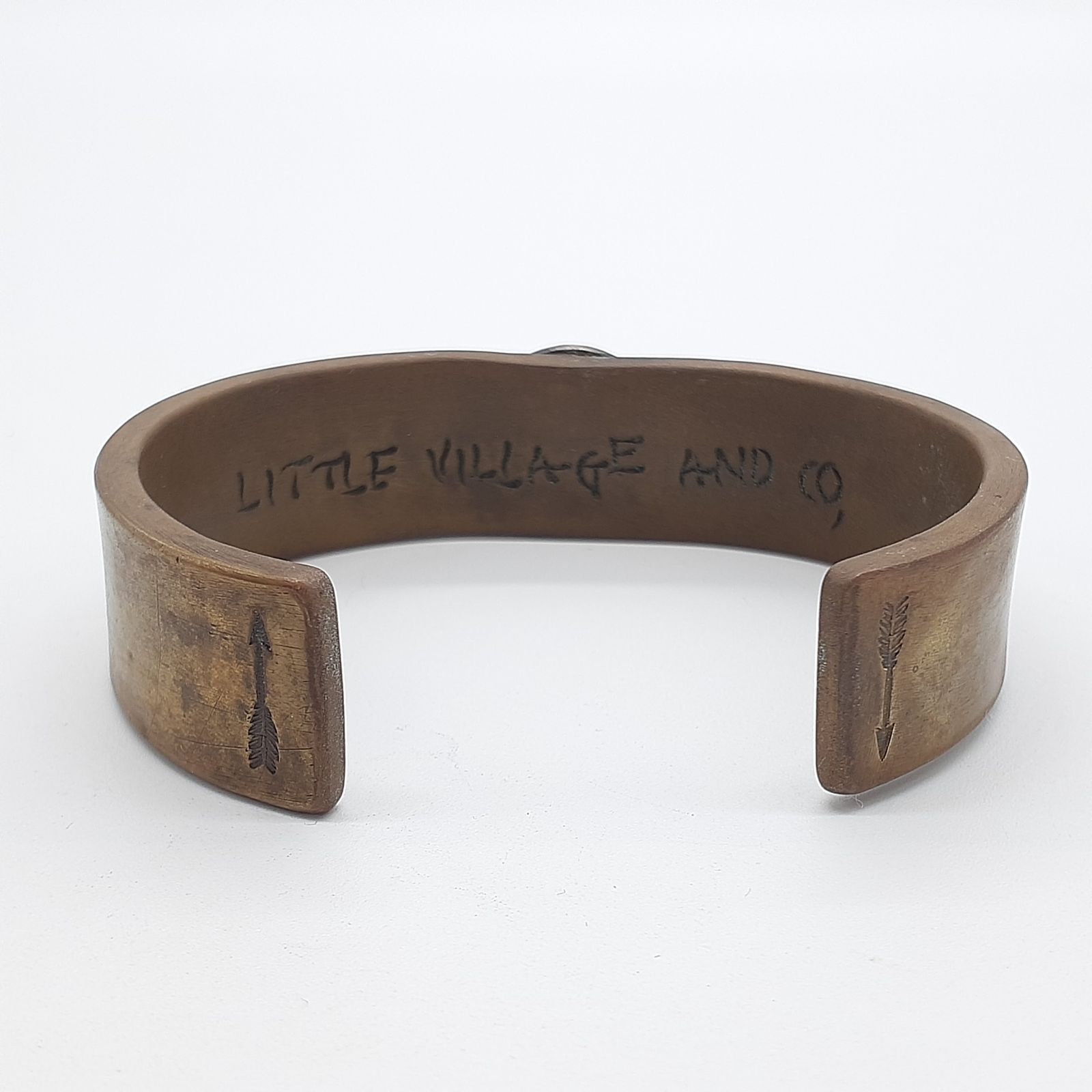 PEACE バングル LITTLE VILLAGE & CO. リトルヴィレッジ バングル BRASS SILVER PEACE