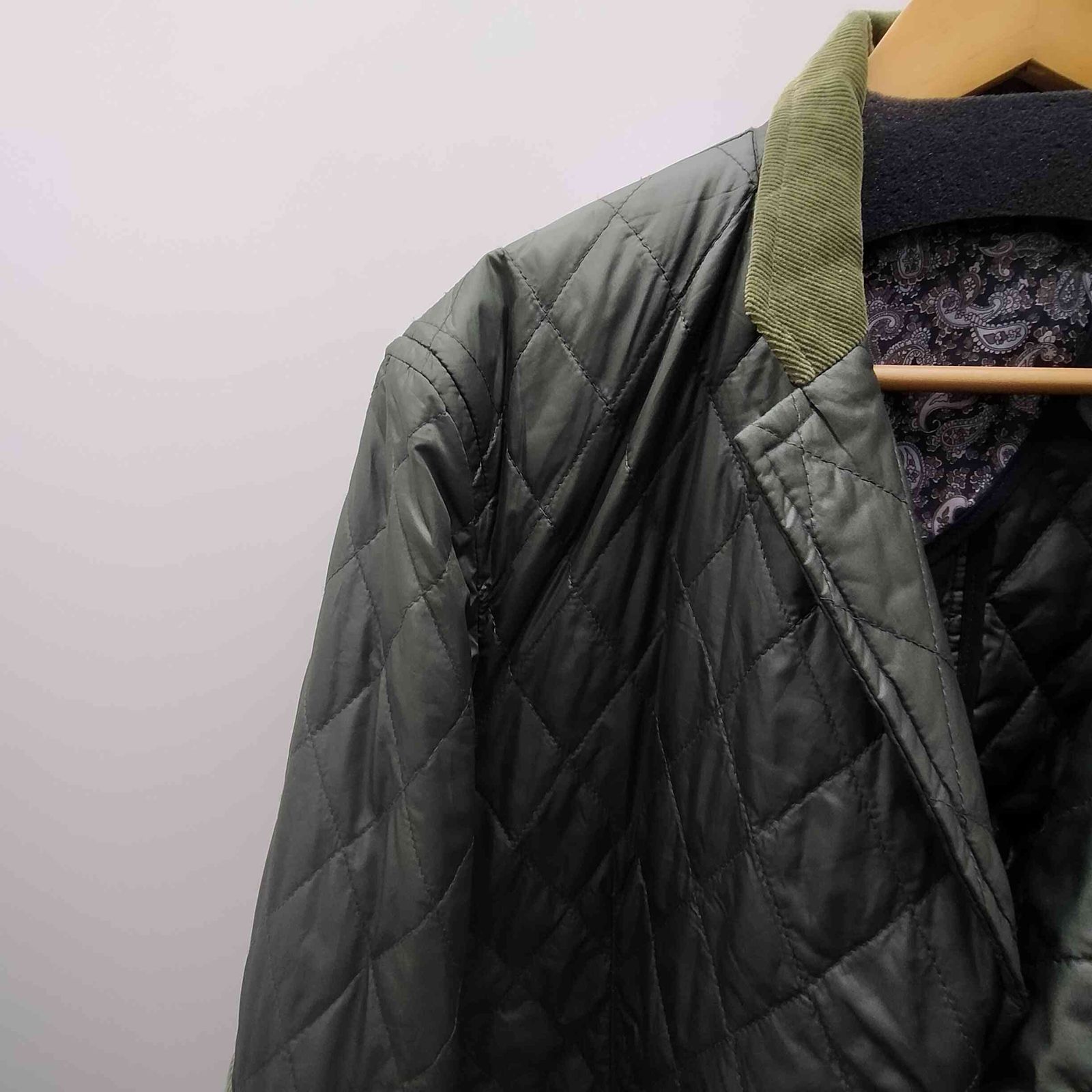ユーズドフルギ USED古着 SARTORIA 裏地 総柄 背抜き 襟コーデュロイ 