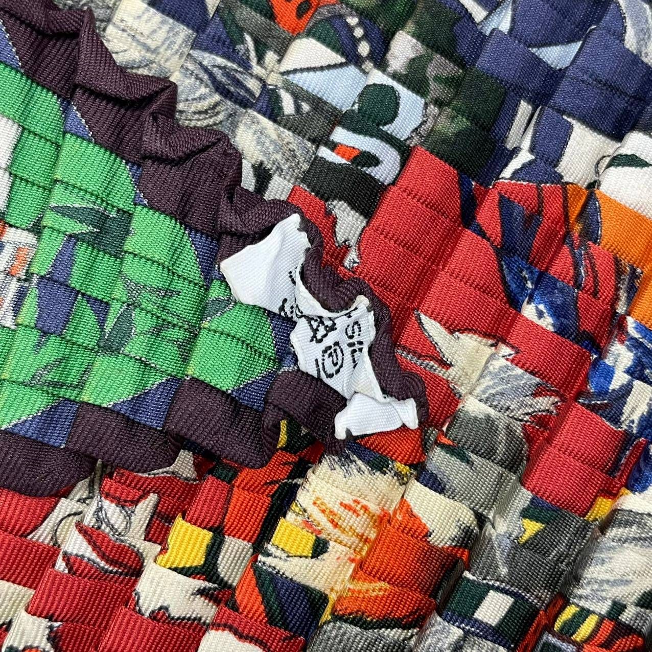 レア 新品同様 HERMES エルメス スカーフ プリーツ シルク Kachinas
