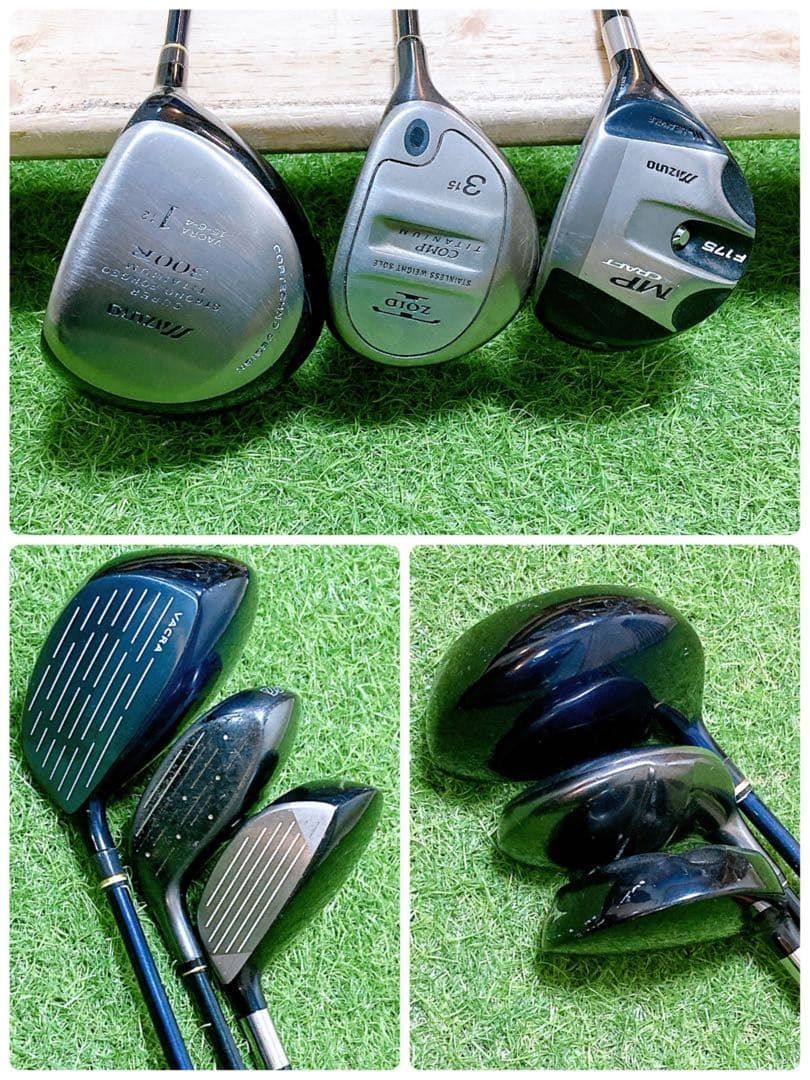 H1ミズノ 初心者オススメ ゴルフクラブ メンズセット 右利き14本FLEX S 