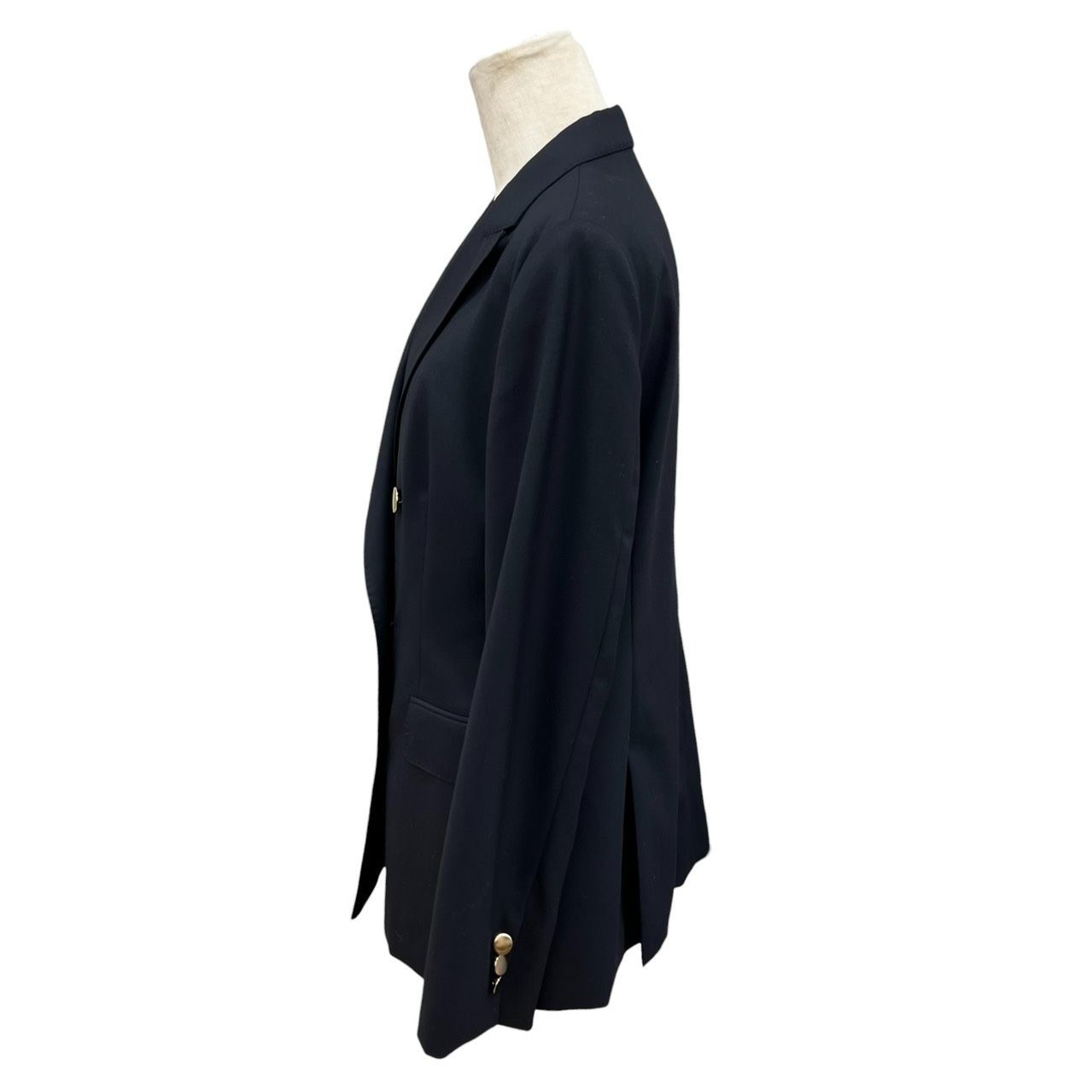 Aquascutum アクアスキュータム 紺ブレ ブレザー ダブルブレスト 金 