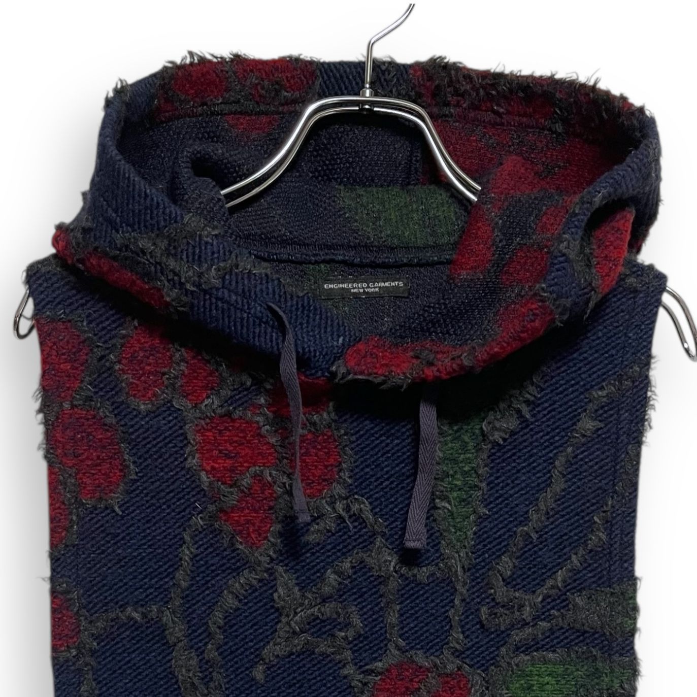 M2689/ Engineered Garments Hooded Interliner floral knit jacquard 