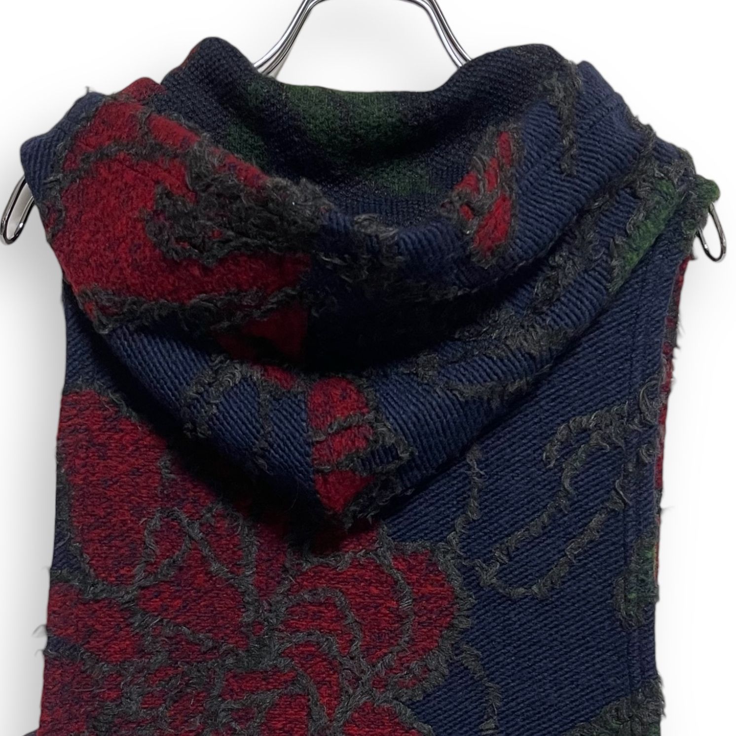 M2689/ Engineered Garments Hooded Interliner floral knit jacquard 