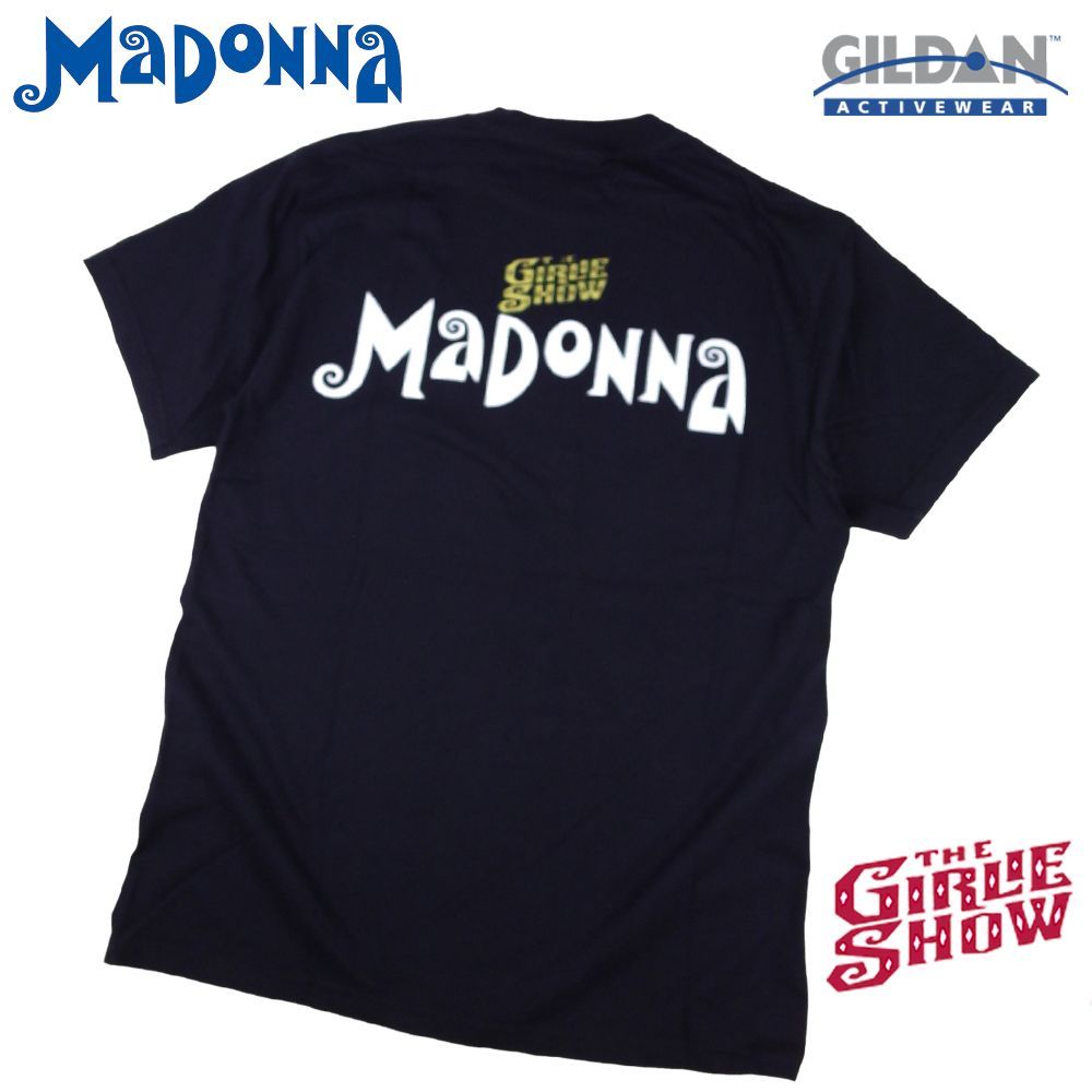 未使用品 MADONNA HARD CANDY Tシャツ サイズL マドンナ 411 MADONNA マドンナ Tシャツ 美品 GILDAN製 ブラック バンドT THE