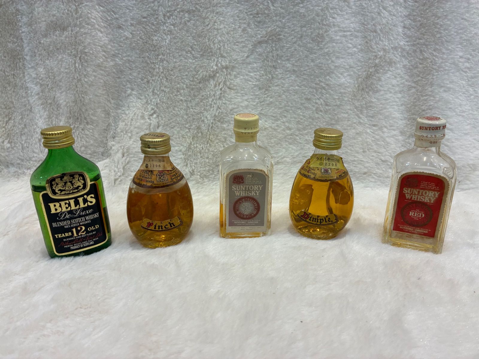 サントリー　ウイスキー　50ml　5本セット　古酒、新品未開封 古酒 サントリー特級ミニボトル5本セット 50ml 未開栓 - メルカリ