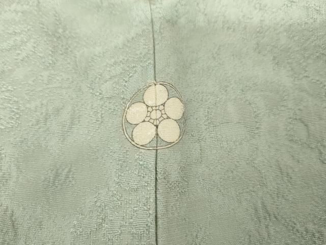 平和屋着物●上質な色無地　辻が花地紋　青磁鼠色　正絹　逸品　AABG7880cs 平和屋着物○上質な色無地 辻が花地紋 青磁鼠色 正絹 逸品 AABG7880cs