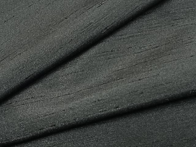 平和屋着物●男性 紬 色無地 藍鉄色 キングサイズ 正絹 逸品 未使用 AABG4827fy