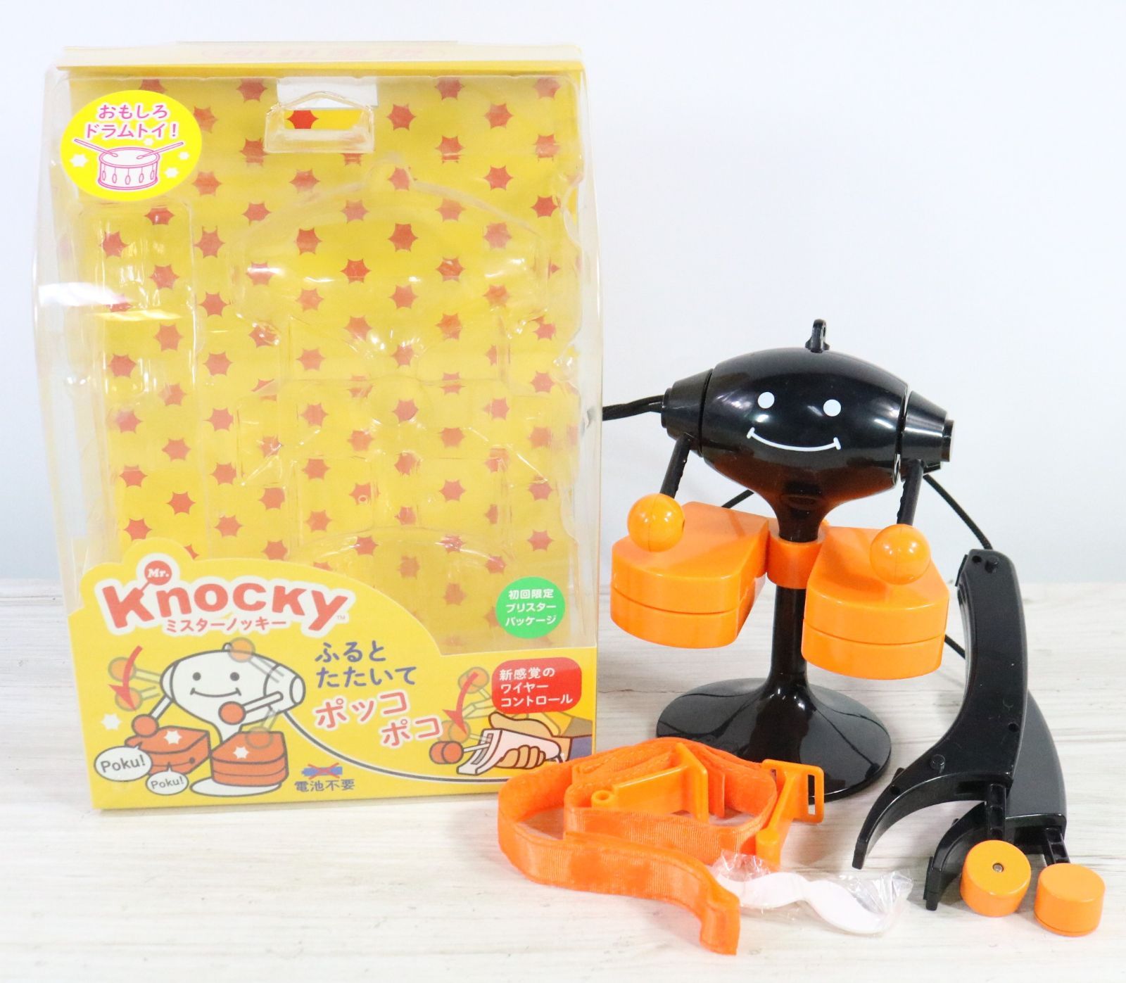 ト足】明和電機 ミスターノッキー Mr.Knocky ブラック系 レトロ 