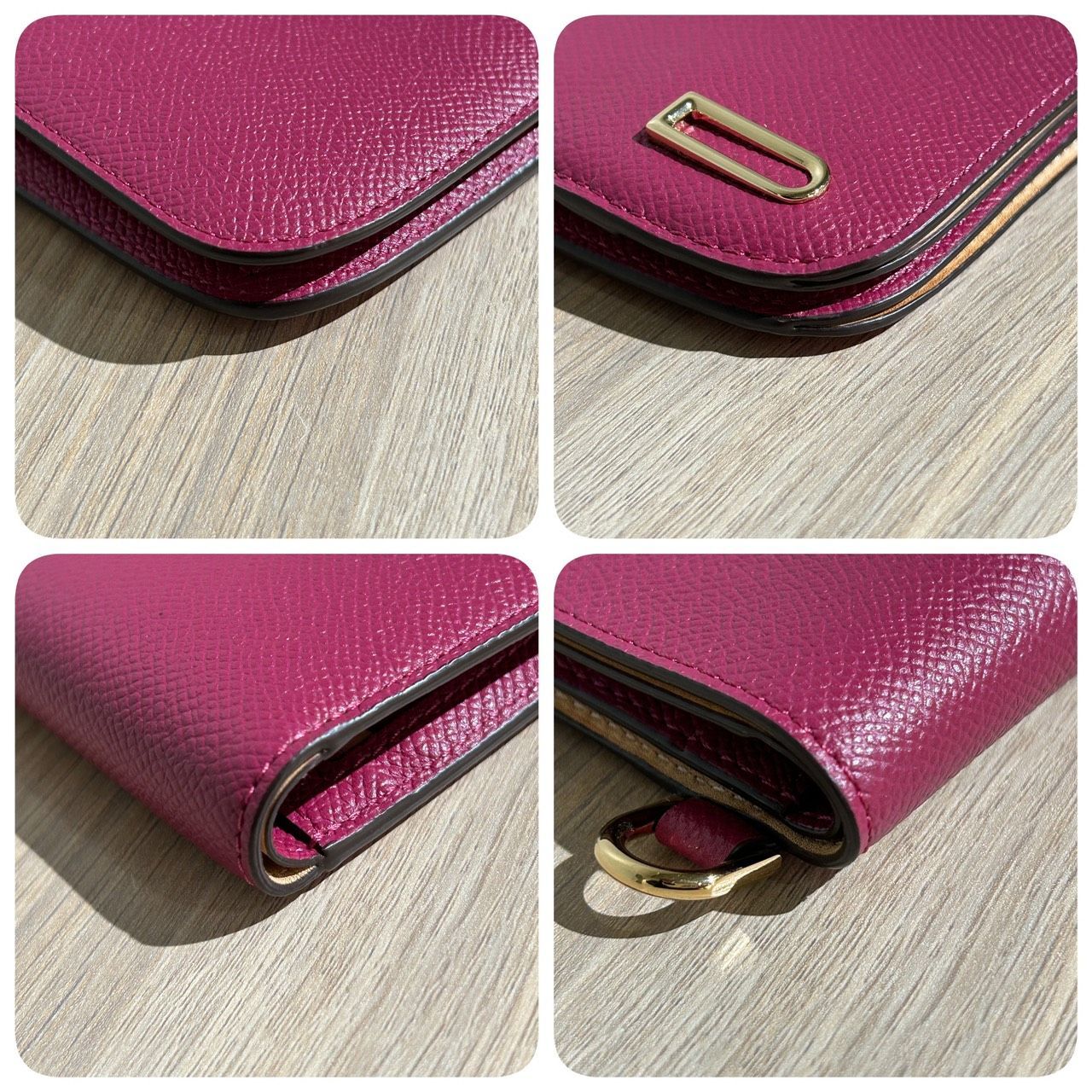 DELVAUX】デルヴォー 二つ折り財布 レディース ヴァガボンド ピンク 