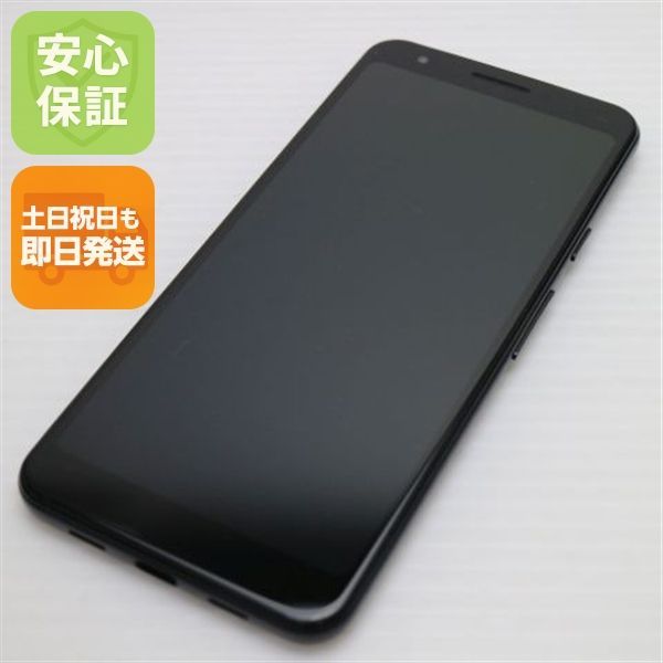 超美品 SoftBank Google Pixel 3a 64GB ジャストブラック スマホ 土日 