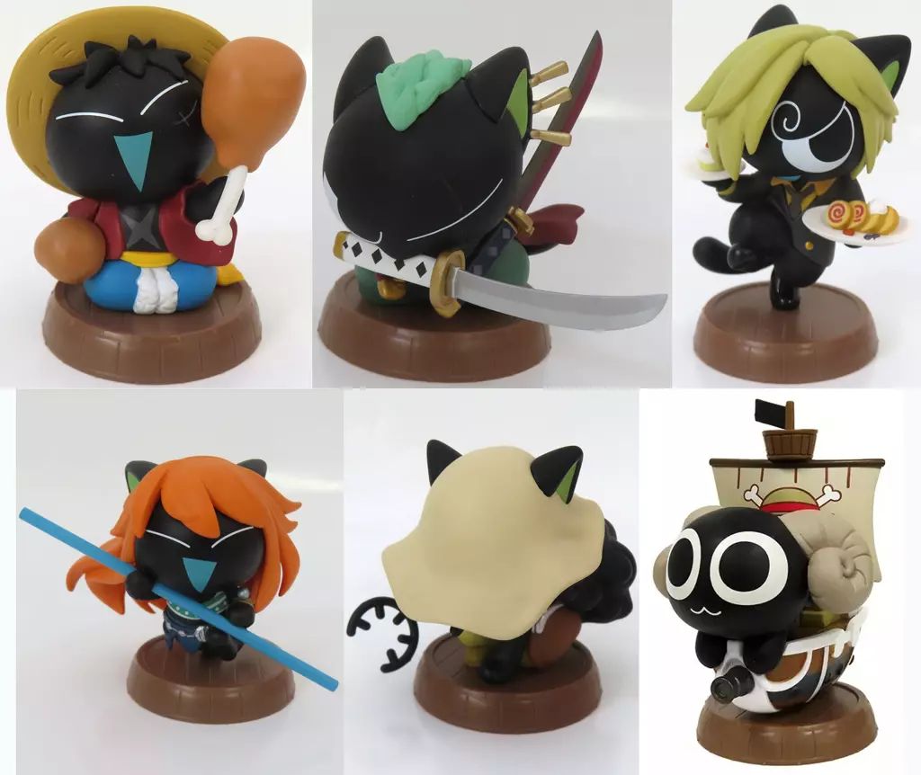 中古】トレーディングフィギュア 全6種セット 「ONE PIECE×羅小黒戦記 