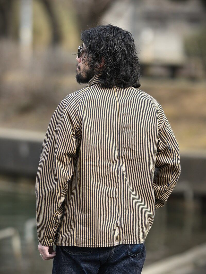 TCB jeans TCBジーンズ Cat Head Jacket Brown Tabby Stripe キャット