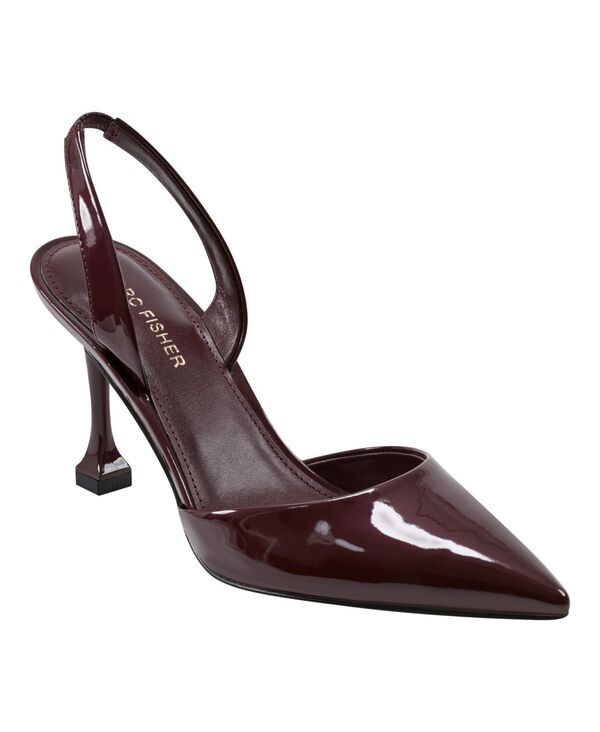 マークフィッシャー レディース トップス ワンピース Marc Fisher Womens Hadya Pointy Toe Stiletto Dress Pumps Burgundy Patent バーガンディ