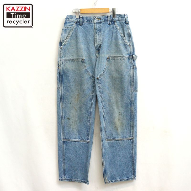 00s 32×32 Carhartt ダブルニー デニム 神サイズ ヴィンテージ 00s Carhartt ダブルニー デニム ペインターパンツ メンズ 表記32×32