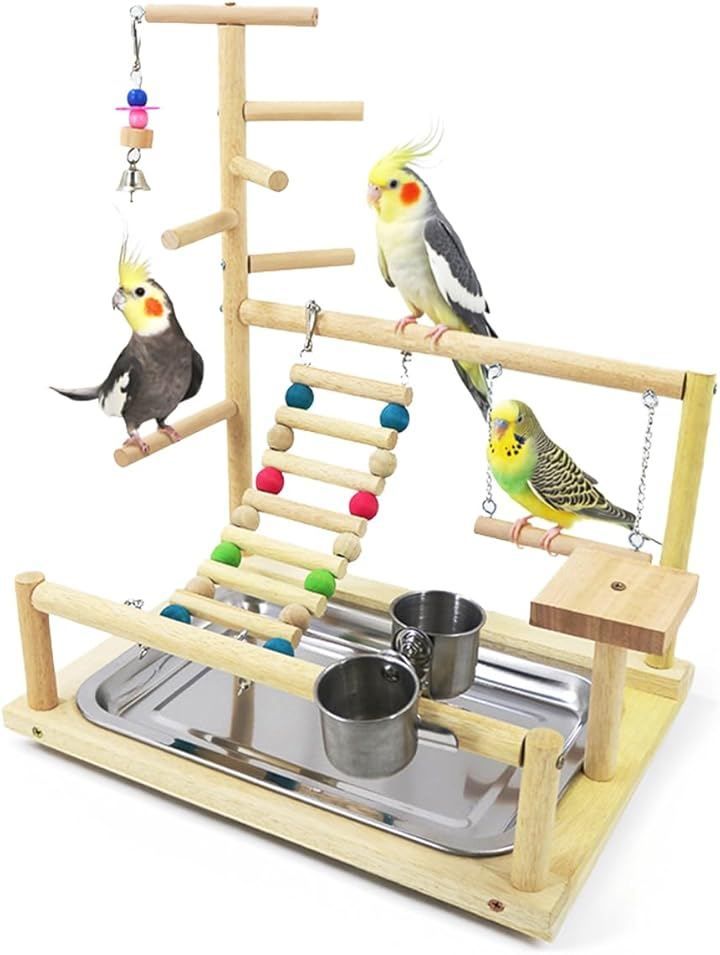SALUDABLE インコ おもちゃ 止まり木 バードアスレチック 鳥 遊び場