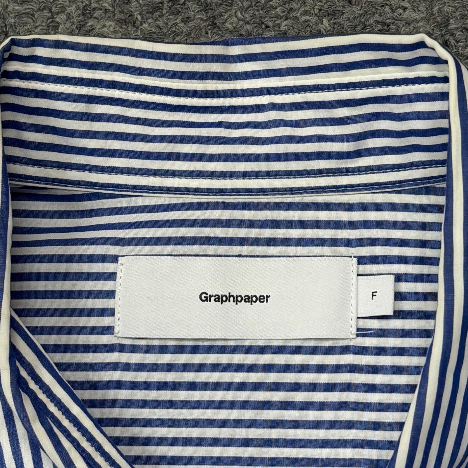 参考上代27500円 Graphpaper 22AW Broad Stripe L/S Oversized Regular 