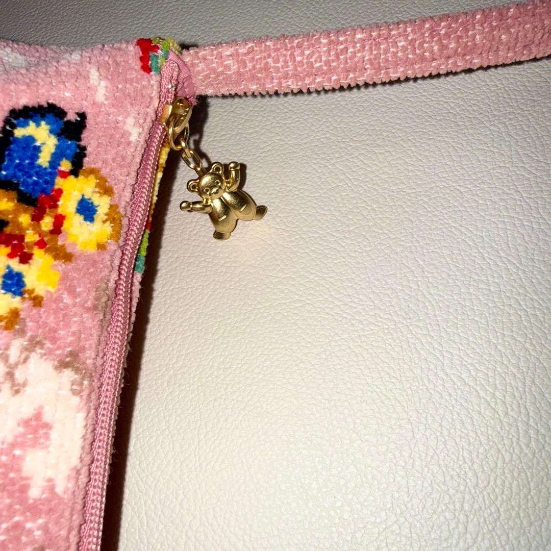 美品 希少 FEILER フェイラー ショルダーバッグ ピンク系 ハイジ
