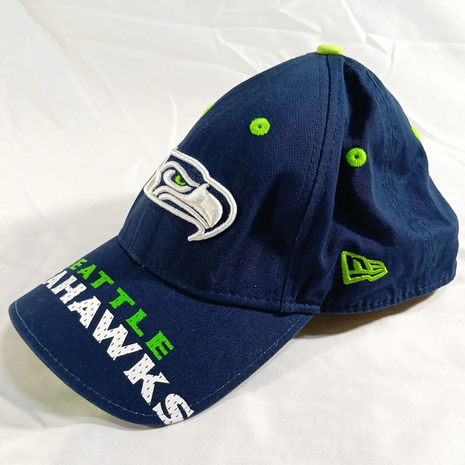 【デッドストック】シアトルシーホークス キャップ 青 ANNCO製 NFL公式品 デッドストック】シアトルシーホークス キャップ 青 ANNCO製 NFL公式品