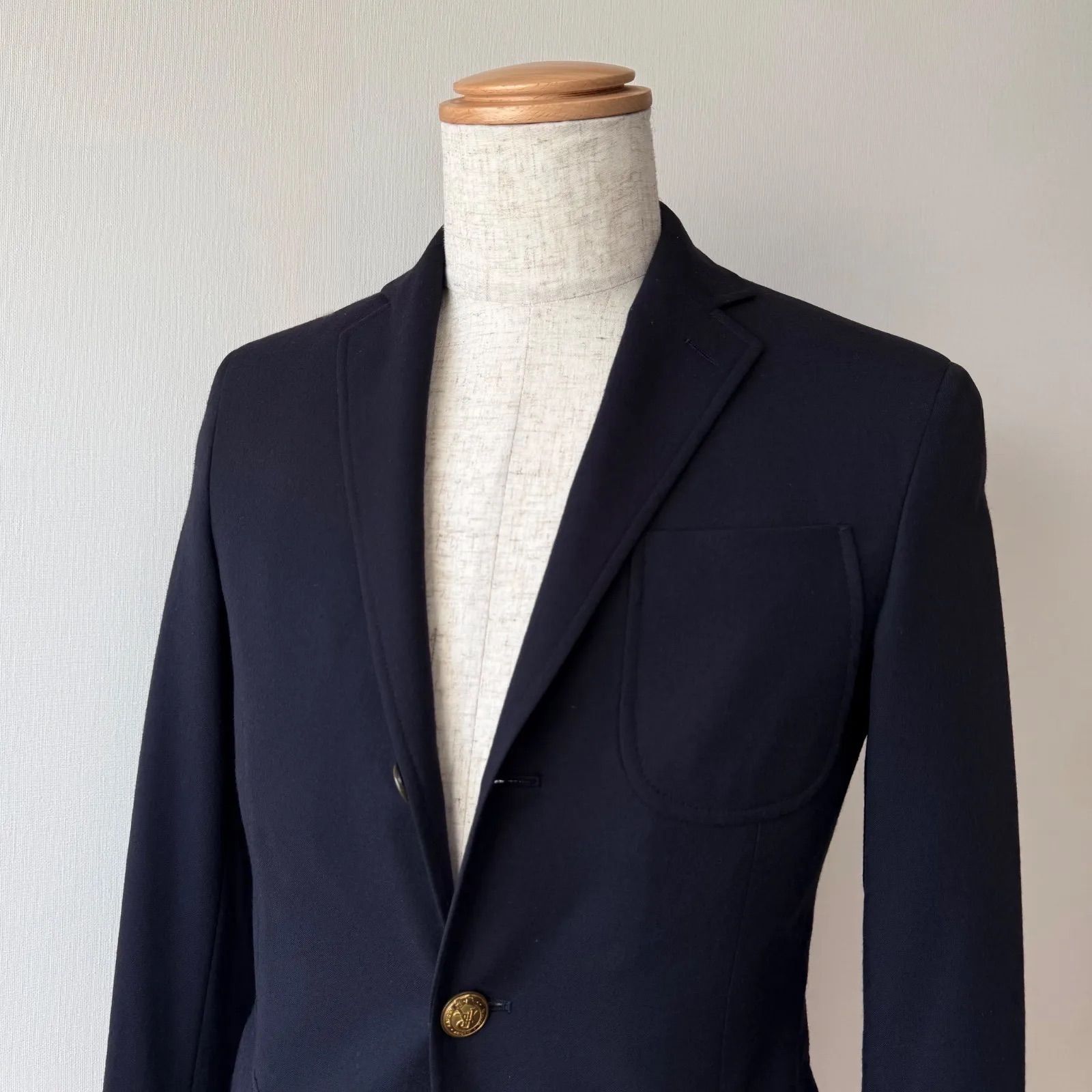 Rugby Ralph Lauren 金釦ブレザー 段返り3B サキソニーウール 総裏 ネイビー サイズ34S (XS相当) / ラグビー ラルフローレン Rugby Ralph Lauren 金釦ブレザー 段返り3B サキソニーウール 総裏 ネイビー サイズ34S (XS相当) / ラグビー ラルフローレン