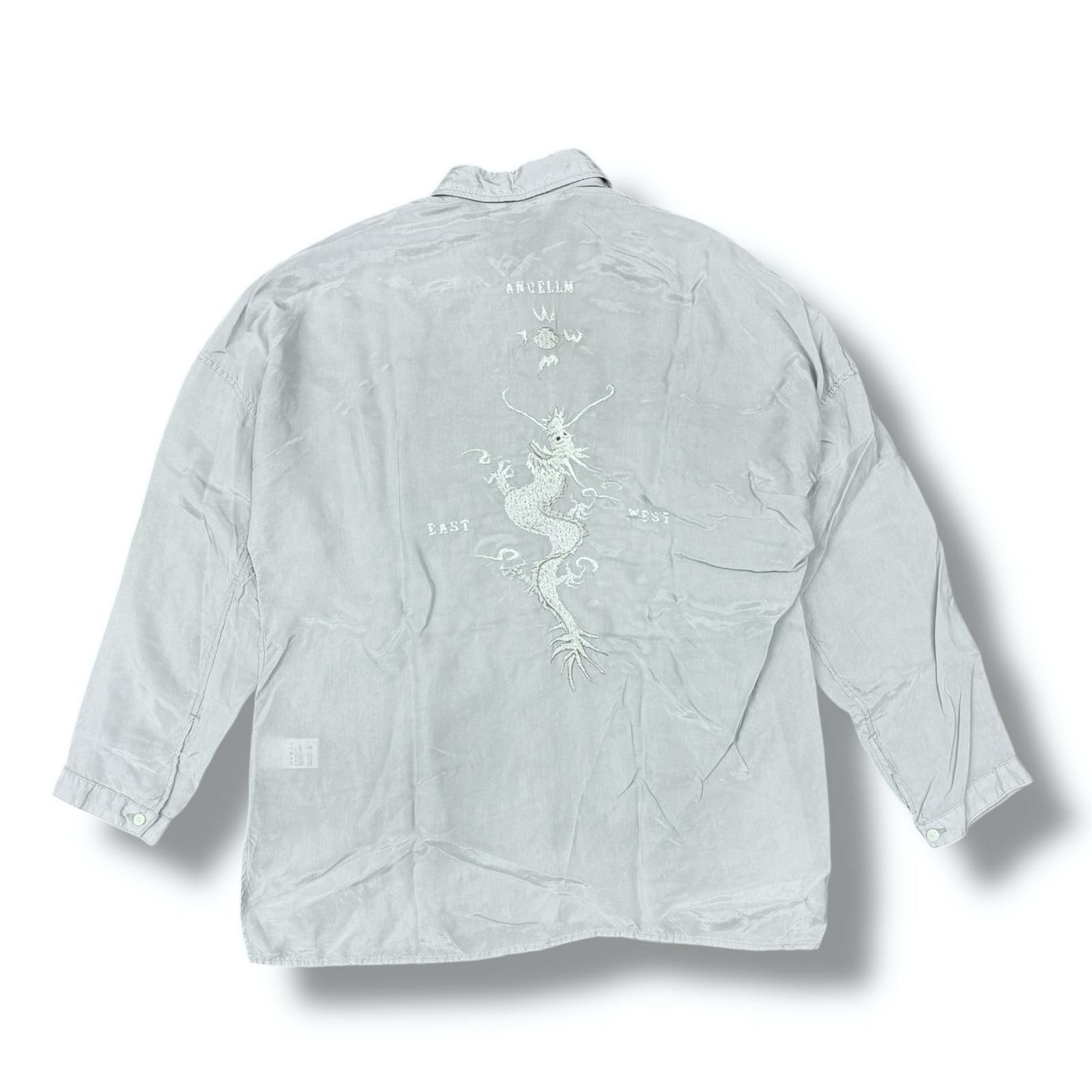 未使用 ANCELLM 25SS AGING EMBROIDERY SHIRT エイジングエンブロイ
