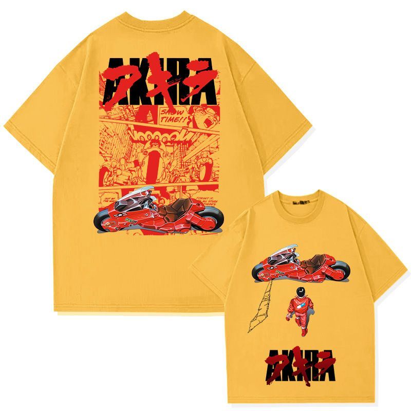 プリントTシャツ】アニメ AKIRA アキラ 1988年 メンズ 半袖 カジュアル