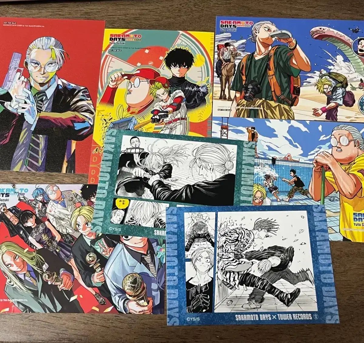 紙類 まとめ売り サカモトデイズ 漫画 初回版 はがき タワーレコード 原画 南雲 新 ナツキ