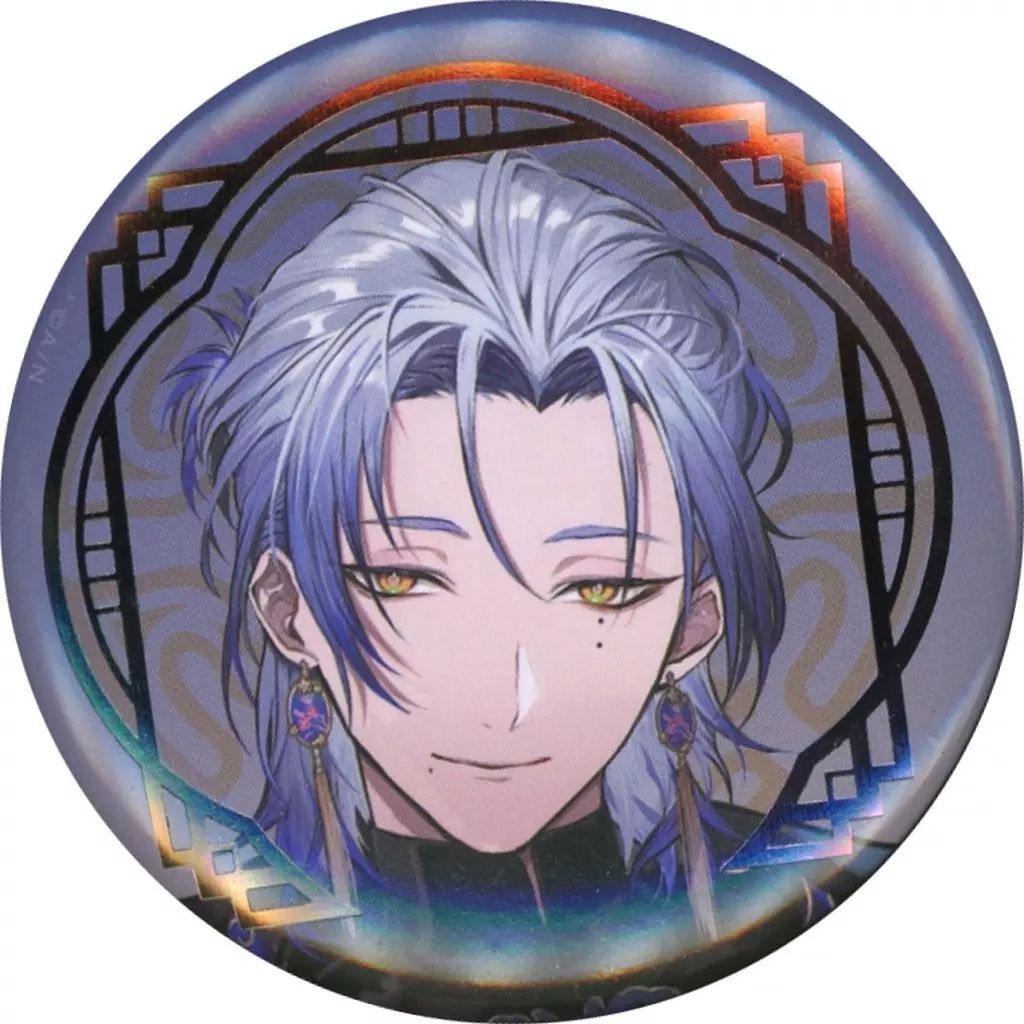 中古】バッジ・ビンズ ミラン・ケストレル 箔押し缶バッジ