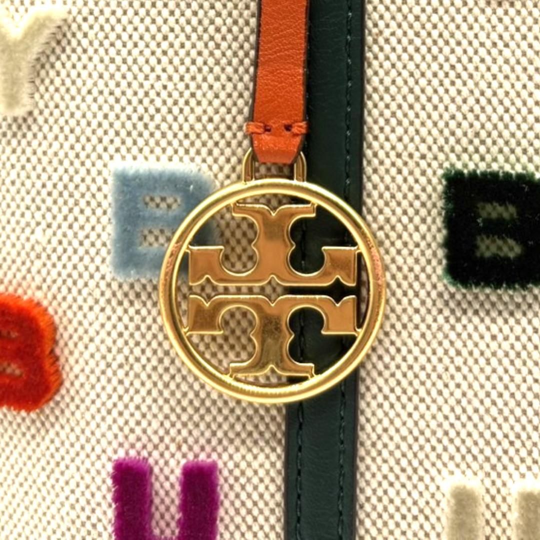 レア】トリーバーチ TORY BURCH トートバッグ キャンバス レザー 