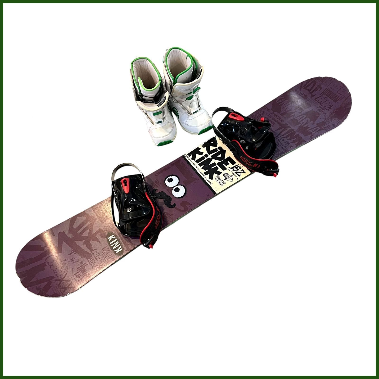 中古○ RIDE/ライド○スノーボード KINK 152cm ブーツ27.5cm 