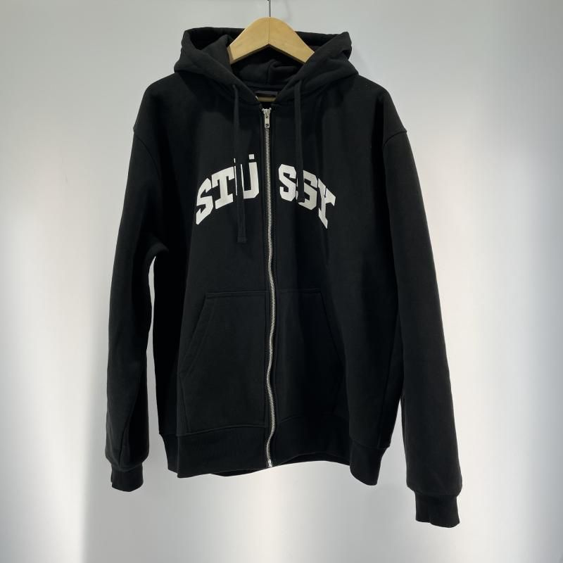 STUSSY ジップパーカー L ブラック 【公式通販】 STUSSY ジップパーカー L ブラック 【公式通販】
