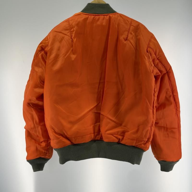 中古】AVIREX SPACE COMMAND MA-1 サイズ2XL カーキ/オレンジ 6182184