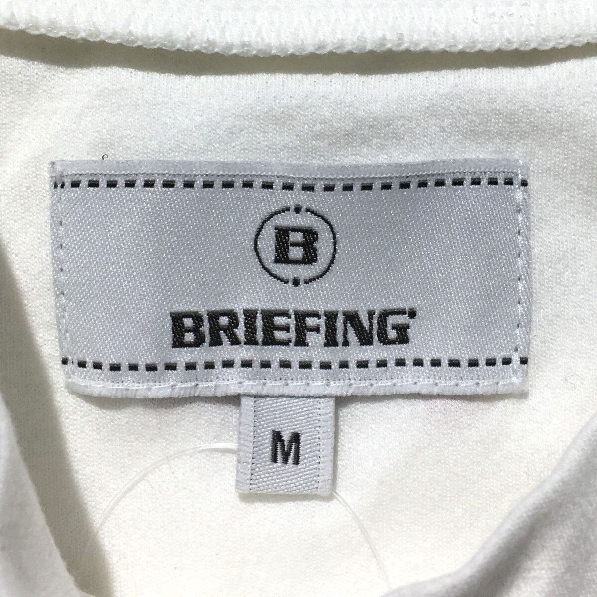 中古 レディース ブリーフィング BRIEFING 半袖シャツ M 白 ホワイト