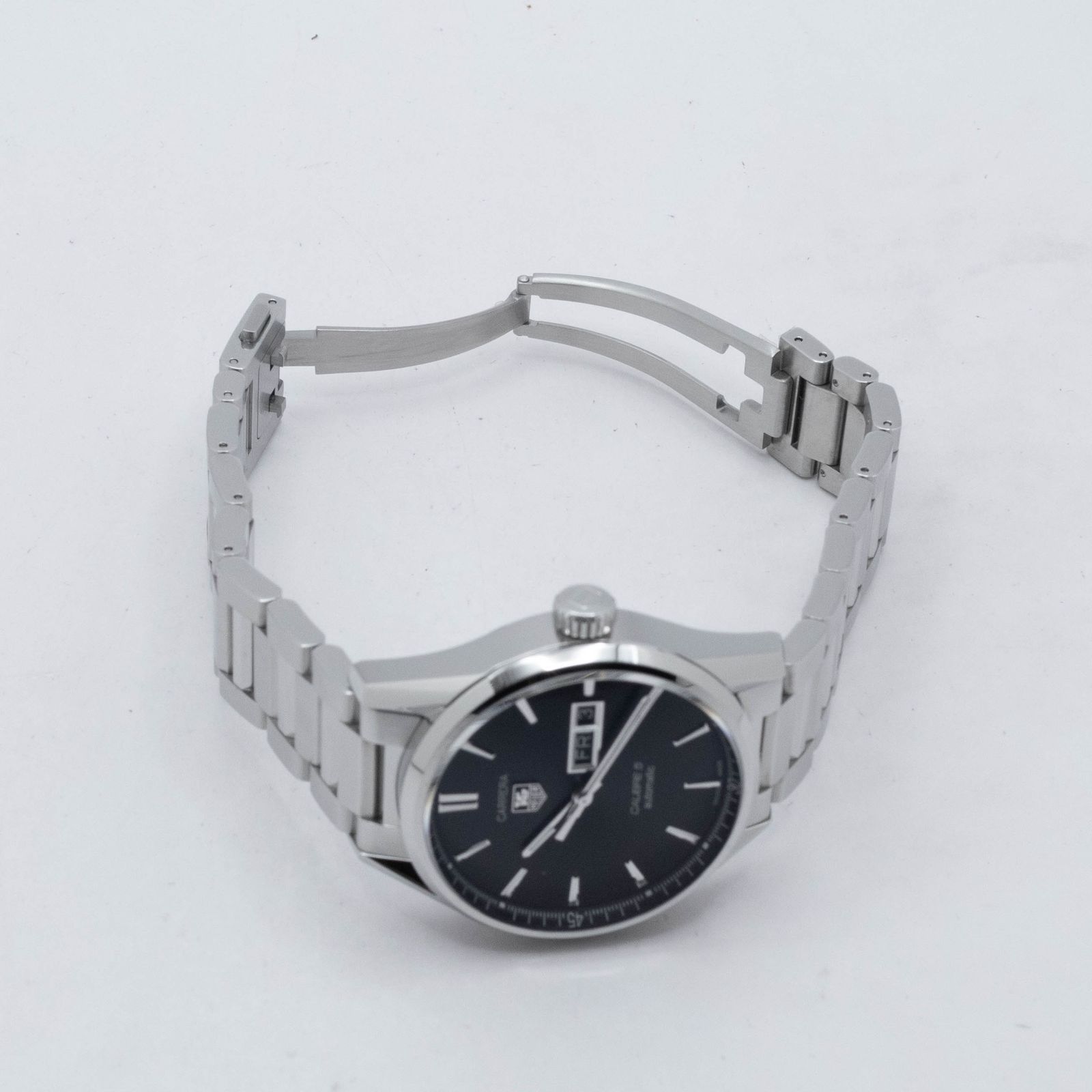  箱 保証書付き タグホイヤー TAG HEUER カレラ デイデイト WAR201A.BA0723 TAG Heuer Carrera 自動巻き 腕時計 メンズ ユニセックス 黒 冬コーデ 自動巻き時計 腕時計(アナログ)