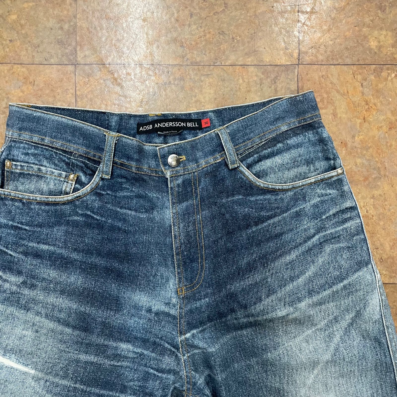 b)ANDERSSON BELL アンダーソンベル TROMPE L'OEIL PRINTED DENIM