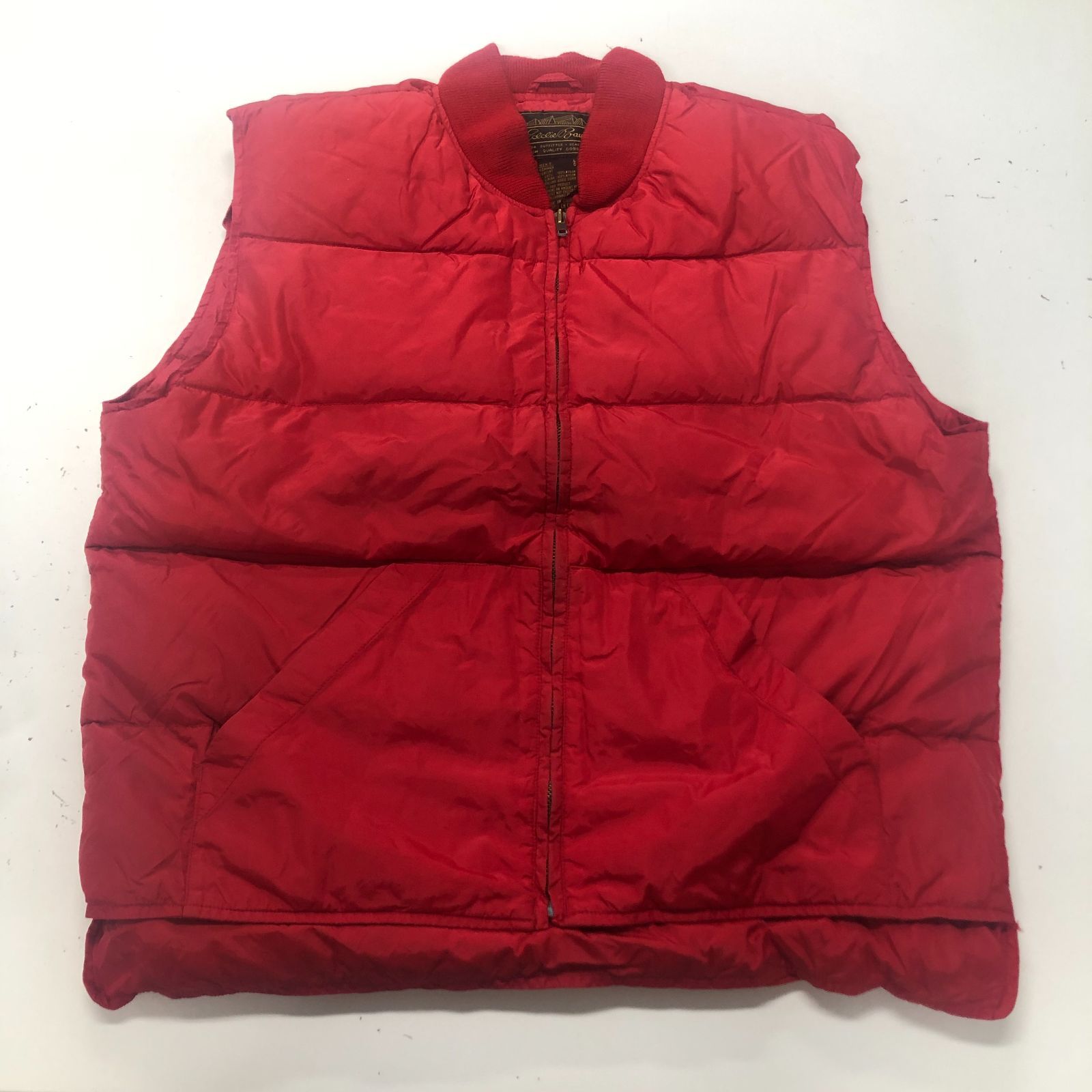 Eddie Bauer エディバウアー ダウンベスト ジャケット RED レッド 
