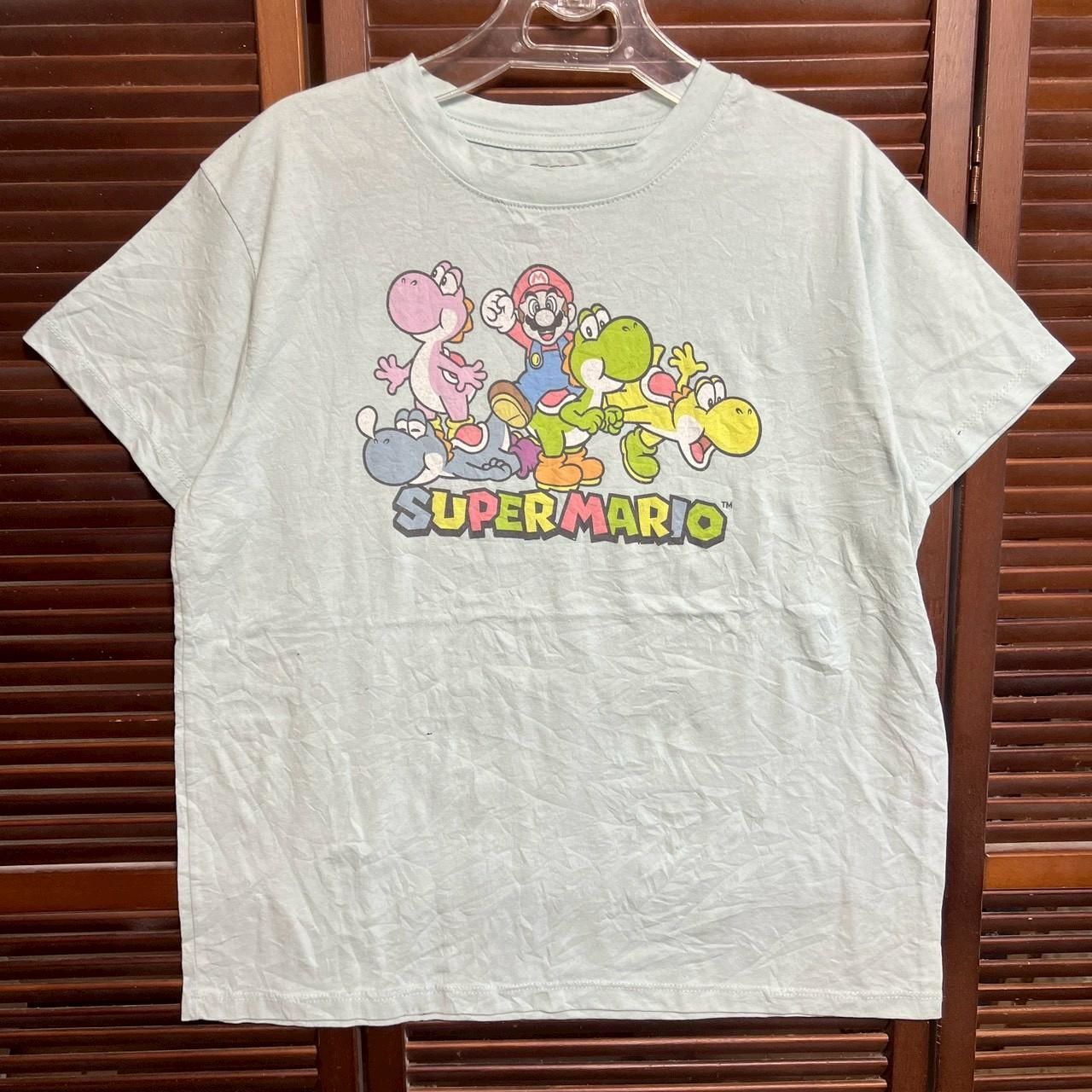 キャラ Tシャツ スーパー マリオ ヨッシー レトロ ゲーム - Mサイズ 