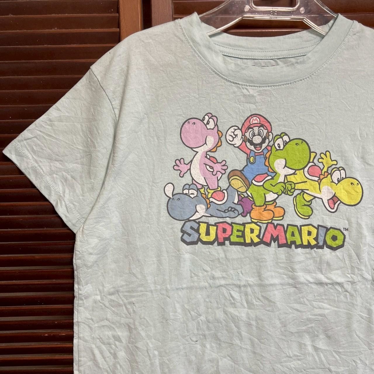 キャラ Tシャツ スーパー マリオ ヨッシー レトロ ゲーム - Mサイズ