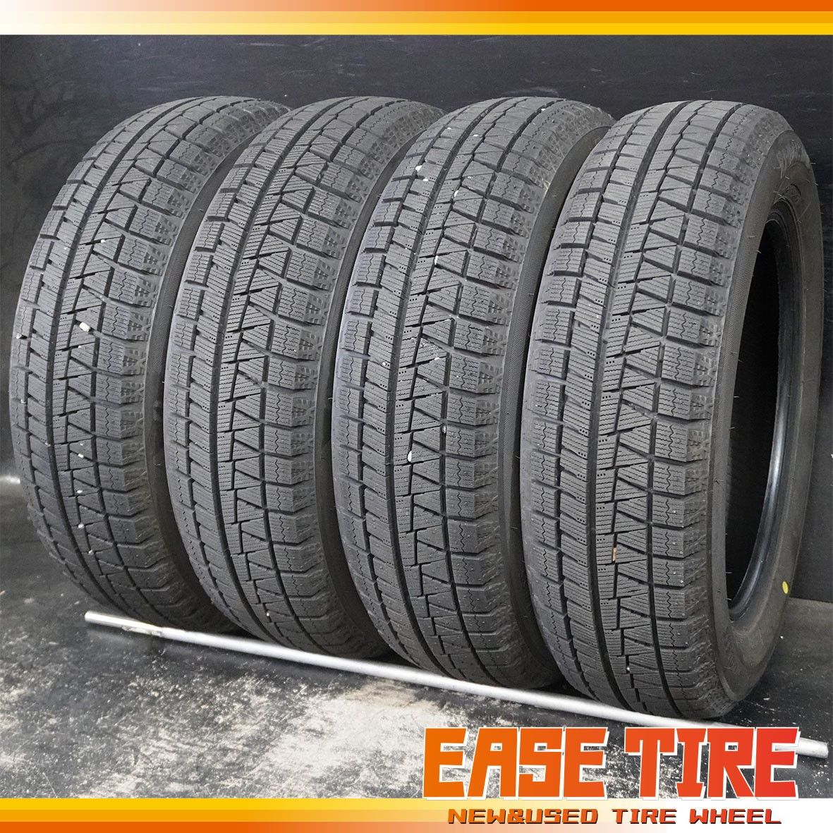 25年製 バリ山 ブリヂストン アイスパートナー2 155/65R14 4本 ワゴンR 