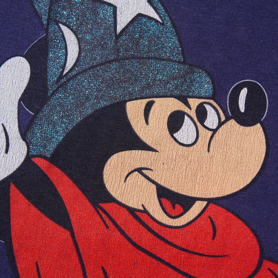 90s USA製 ディズニー Disney ファンタジア ミッキー Tシャツ L