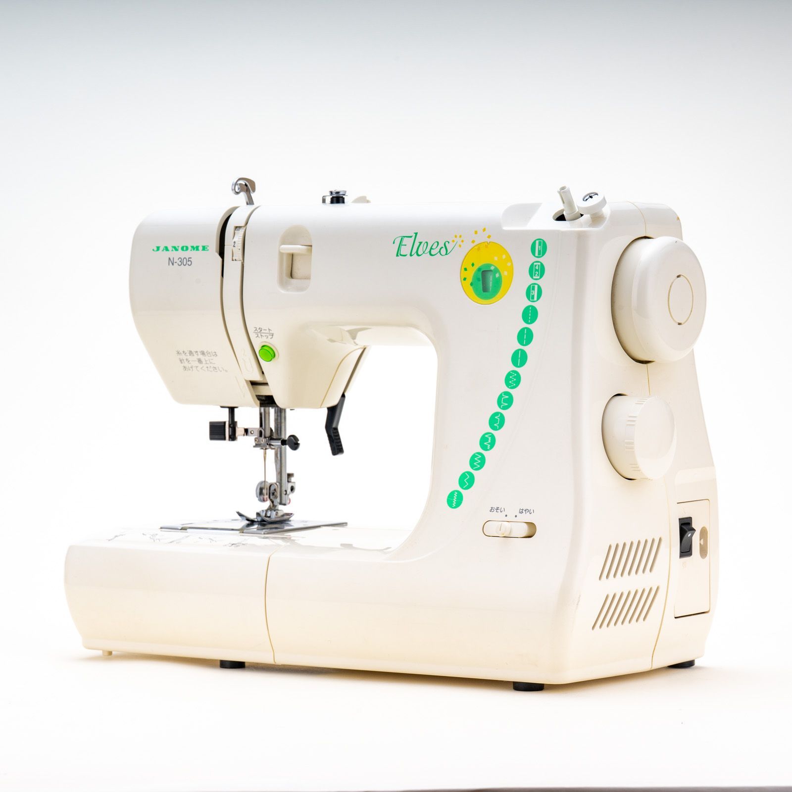 動作確認済】ジャノメ ミシン Elves N-305 (660型) コンパクト電子